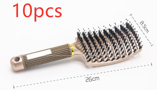 Women Hair Scalp Massage Comb Bristle Nylon Hairbrush39