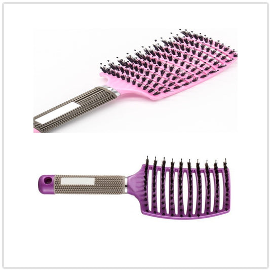 Women Hair Scalp Massage Comb Bristle Nylon Hairbrush30