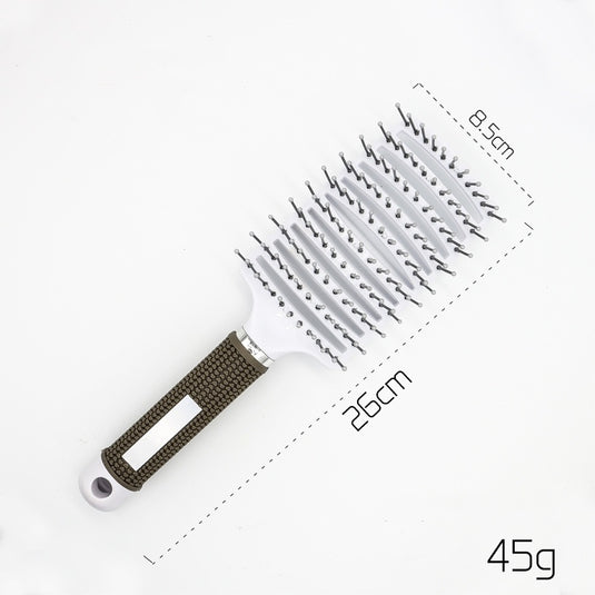 Women Hair Scalp Massage Comb Bristle Nylon Hairbrush93