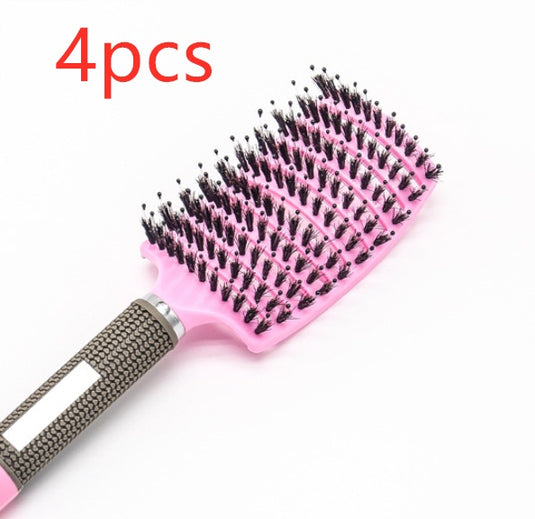 Women Hair Scalp Massage Comb Bristle Nylon Hairbrush51