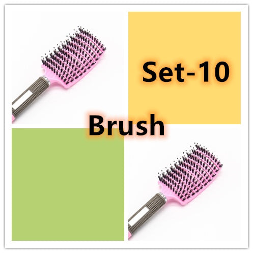 Women Hair Scalp Massage Comb Bristle Nylon Hairbrush63