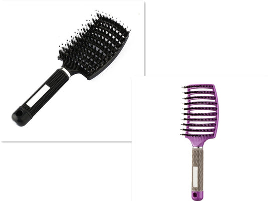 Women Hair Scalp Massage Comb Bristle Nylon Hairbrush80