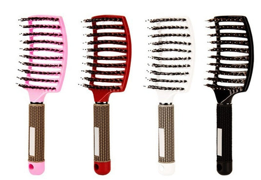 Women Hair Scalp Massage Comb Bristle Nylon Hairbrush9