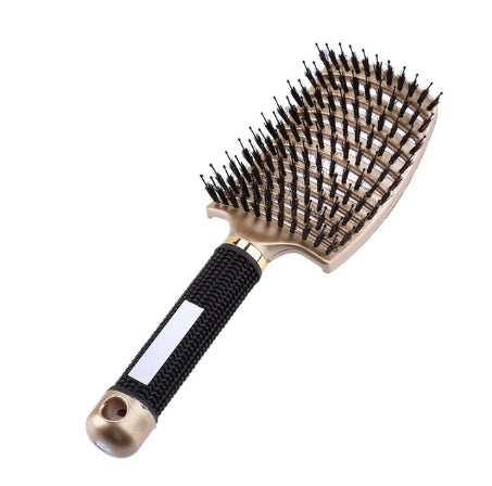 Women Hair Scalp Massage Comb Bristle Nylon Hairbrush11