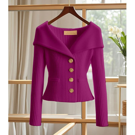 New Long Sleeve Knitwear Jacket for Autumn and Winter13