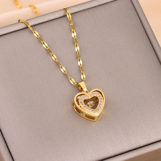 Valentines Day Gift Double-layer Smart Love Pendant 1