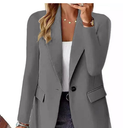 Trendy Womens Blazers Jackets Business Outfits Black XL