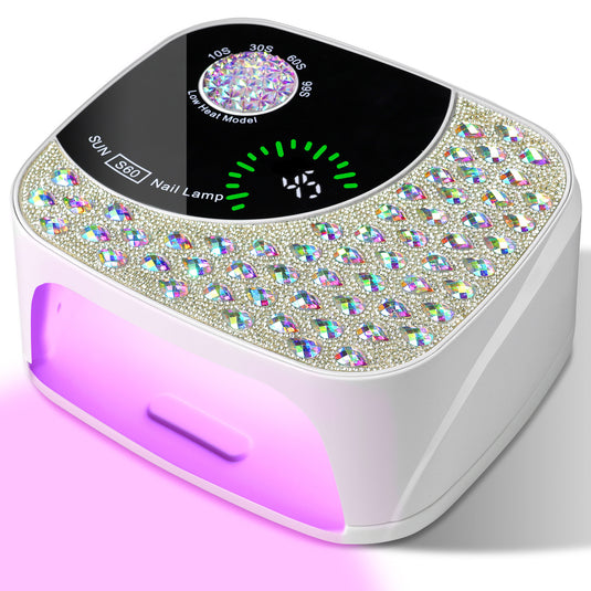Professional UV LED Nail Lamp For Gel Nails, Cordless Nail Lamp Rechargeable Nail Dryer For Gel Polish, UV Curing Light With 4 Timer & Automatic Sensor, UV Light Lamp For Nail Art Salon At Home