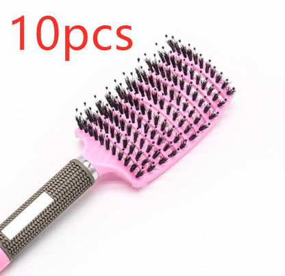 Women Hair Scalp Massage Comb Bristle Nylon Hairbrush50