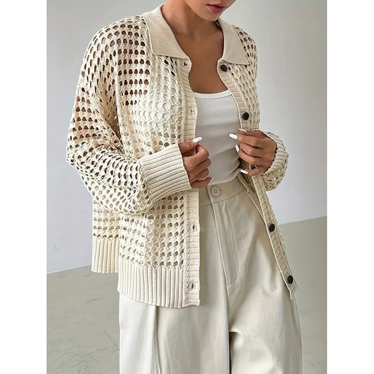 Plus Size Knit Cardigan for Women