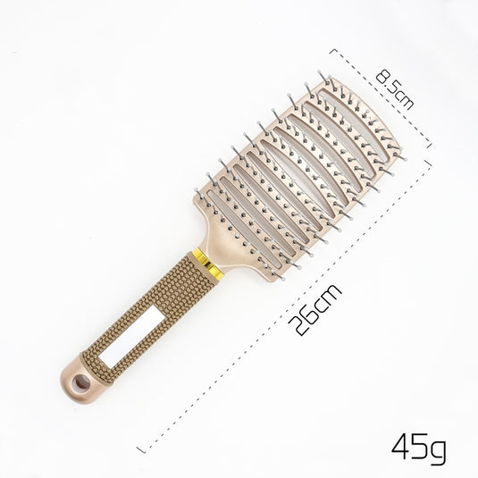 Women Hair Scalp Massage Comb Bristle Nylon Hairbrush42