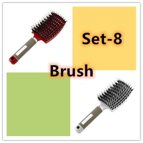 Women Hair Scalp Massage Comb Bristle Nylon Hairbrush75