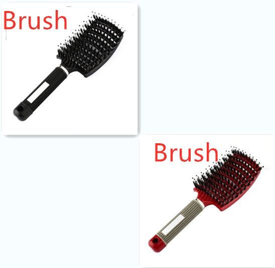 Women Hair Scalp Massage Comb Bristle Nylon Hairbrush21