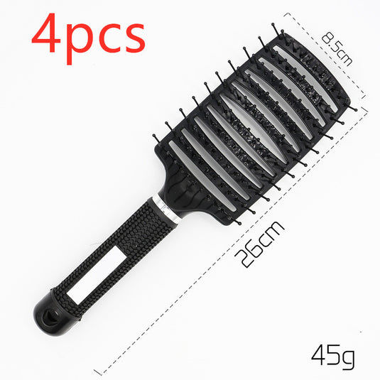 Women Hair Scalp Massage Comb Bristle Nylon Hairbrush35