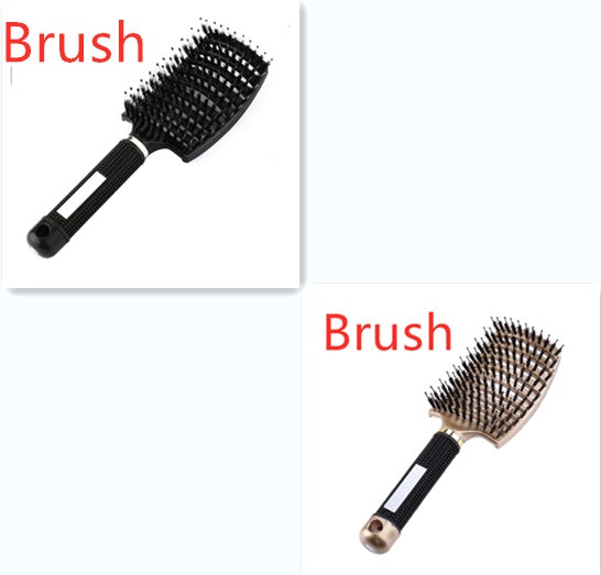 Women Hair Scalp Massage Comb Bristle Nylon Hairbrush13