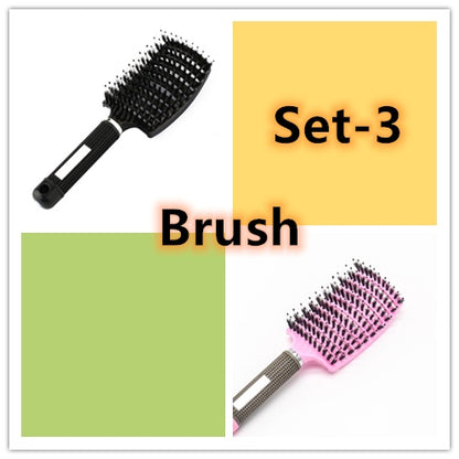 Women Hair Scalp Massage Comb Bristle Nylon Hairbrush70