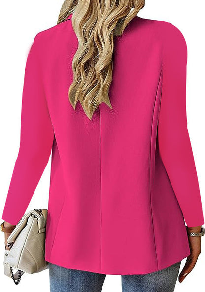 Trendy Womens Blazers Jackets Business Outfits Apricot L