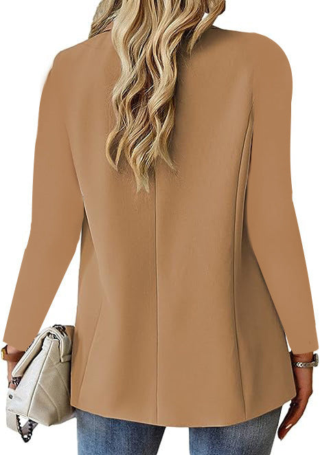 Trendy Womens Blazers Jackets Business Outfits Apricot M