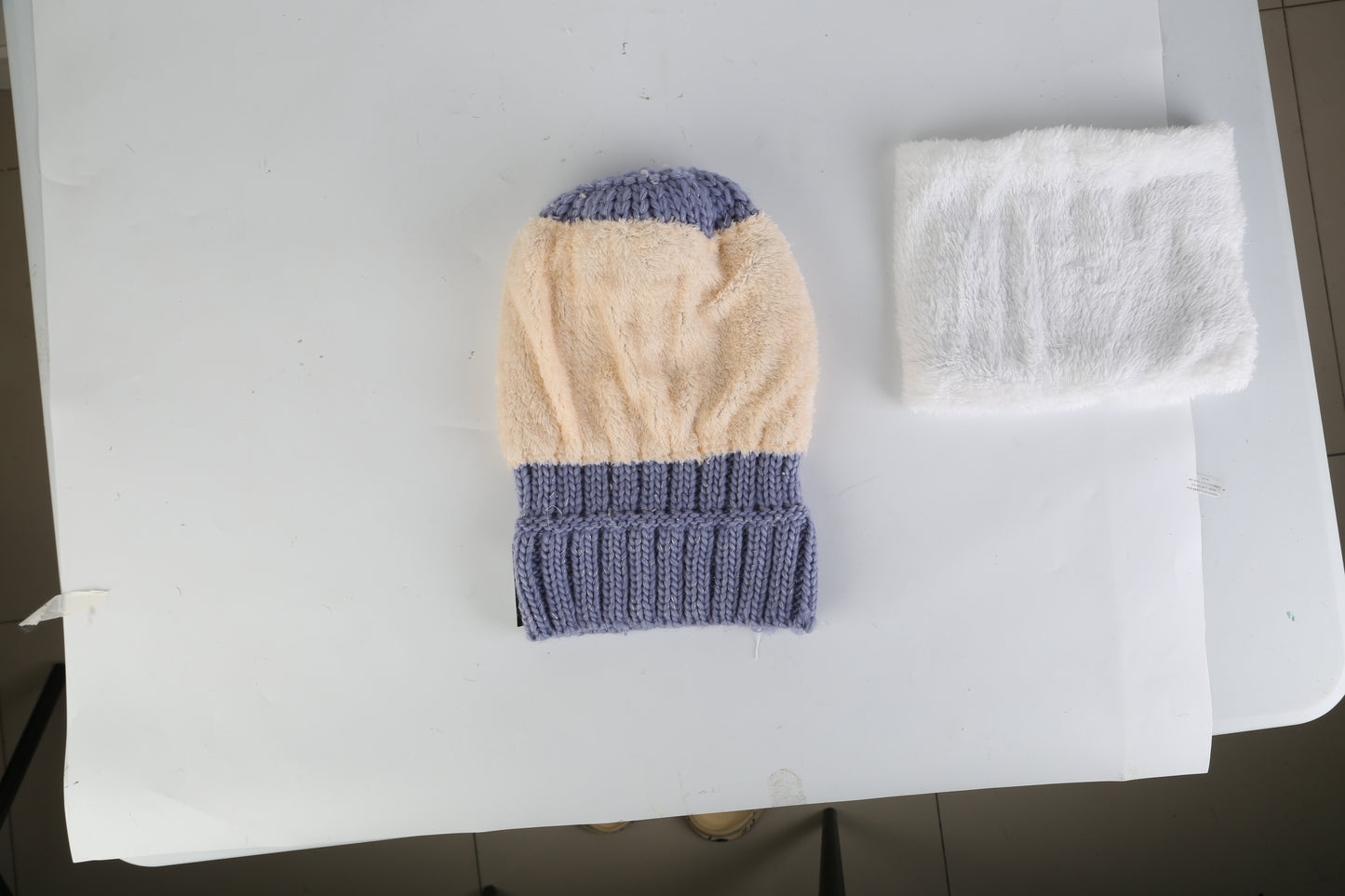 1Set Winter Beanie Hat Scarf Set Women Warm Knitting Skull Cap Neck Warmer For Walking Running Hiking Camping Outdoors Gift