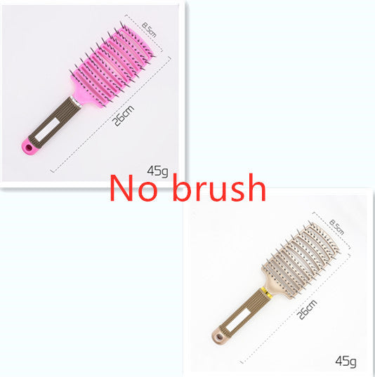 Women Hair Scalp Massage Comb Bristle Nylon Hairbrush49
