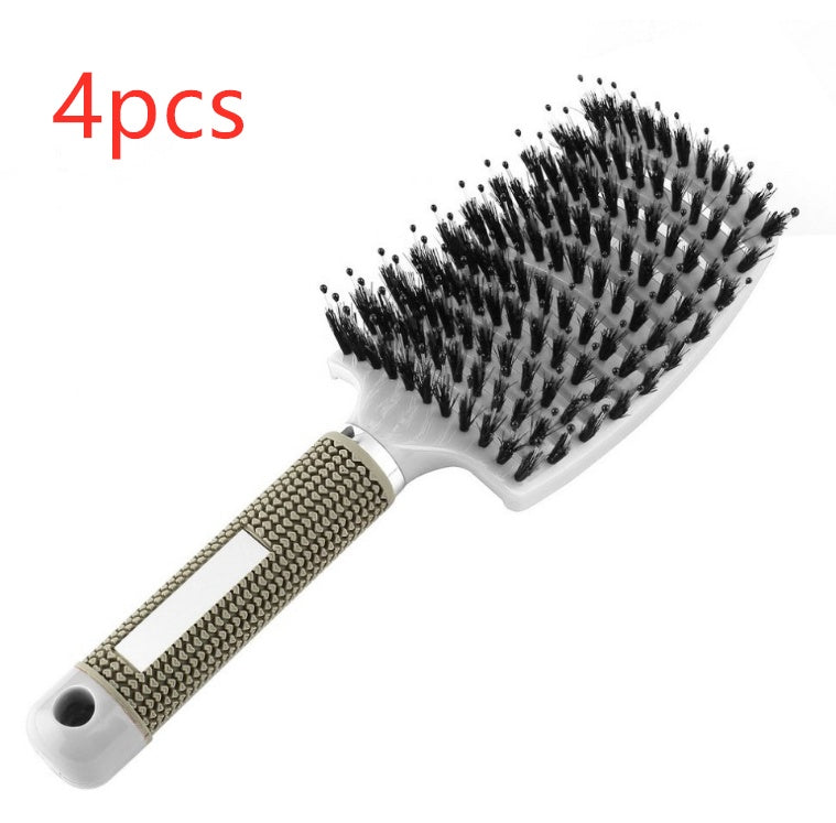 Women Hair Scalp Massage Comb Bristle Nylon Hairbrush92
