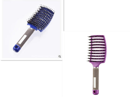 Women Hair Scalp Massage Comb Bristle Nylon Hairbrush84