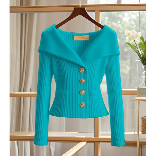 New Long Sleeve Knitwear Jacket for Autumn and Winter12
