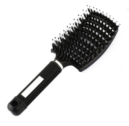 Women Hair Scalp Massage Comb Bristle Nylon Hairbrush10