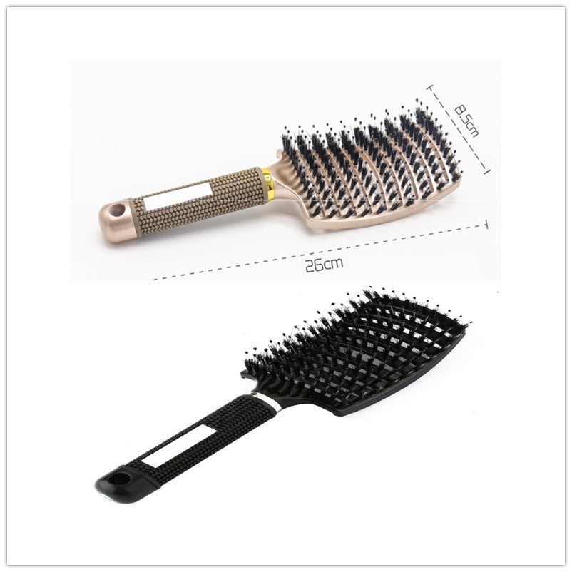 Women Hair Scalp Massage Comb Bristle Nylon Hairbrush17