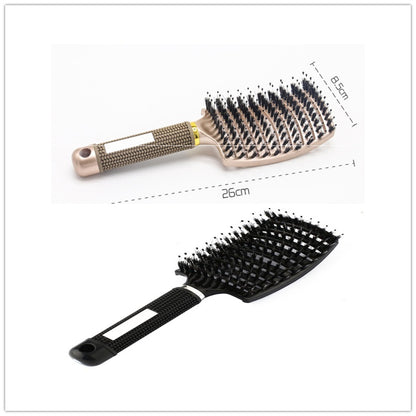 Women Hair Scalp Massage Comb Bristle Nylon Hairbrush17