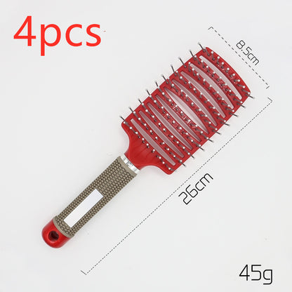 Women Hair Scalp Massage Comb Bristle Nylon Hairbrush61