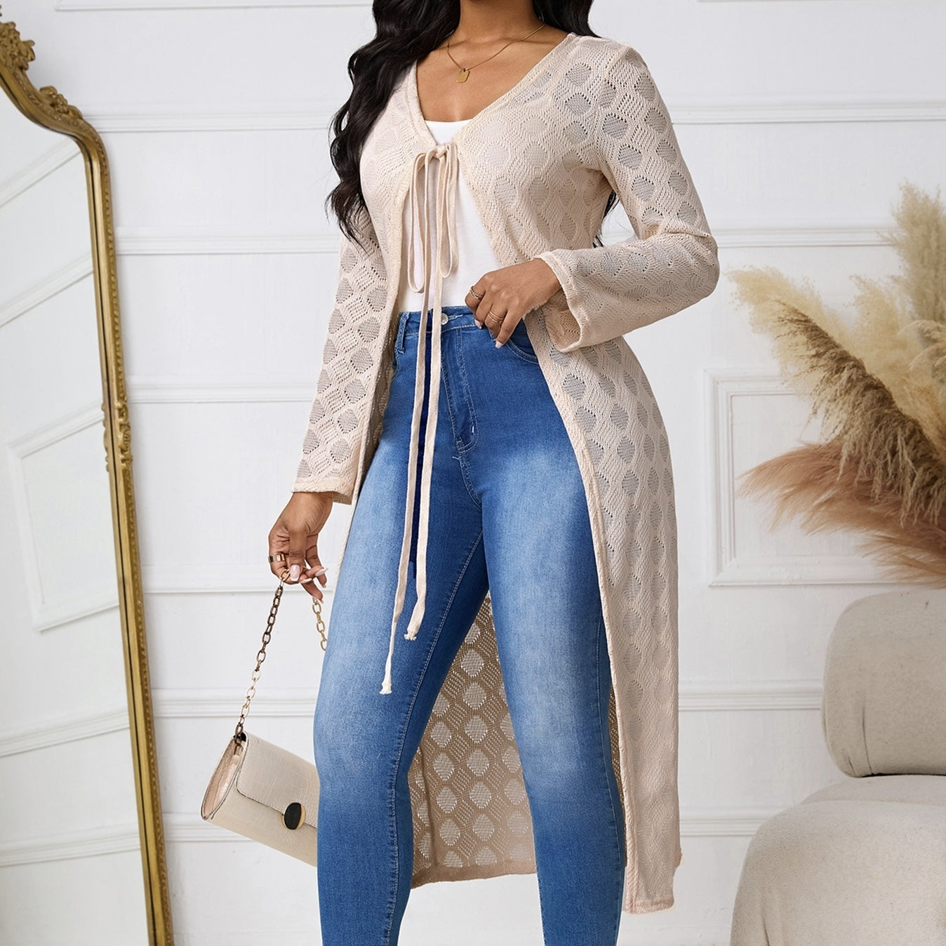 Women’s Lace-Up Long Sleeve Shirt