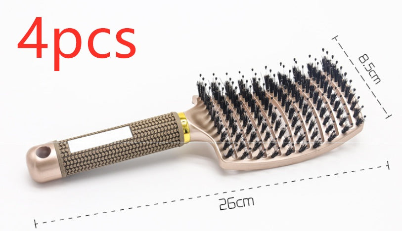Women Hair Scalp Massage Comb Bristle Nylon Hairbrush41