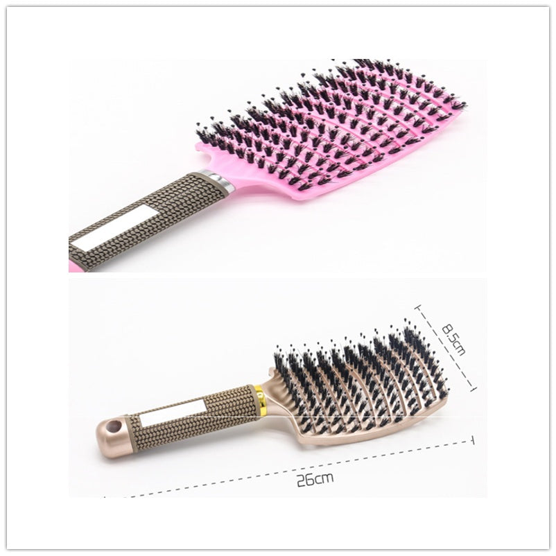 Women Hair Scalp Massage Comb Bristle Nylon Hairbrush29
