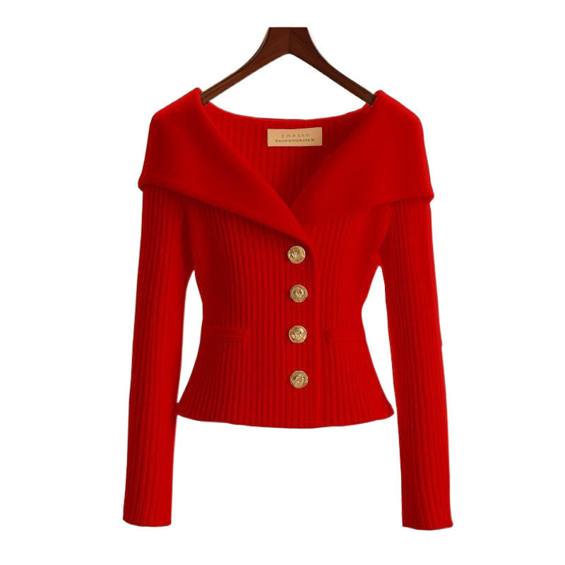 New Long Sleeve Knitwear Jacket for Autumn and Winter2