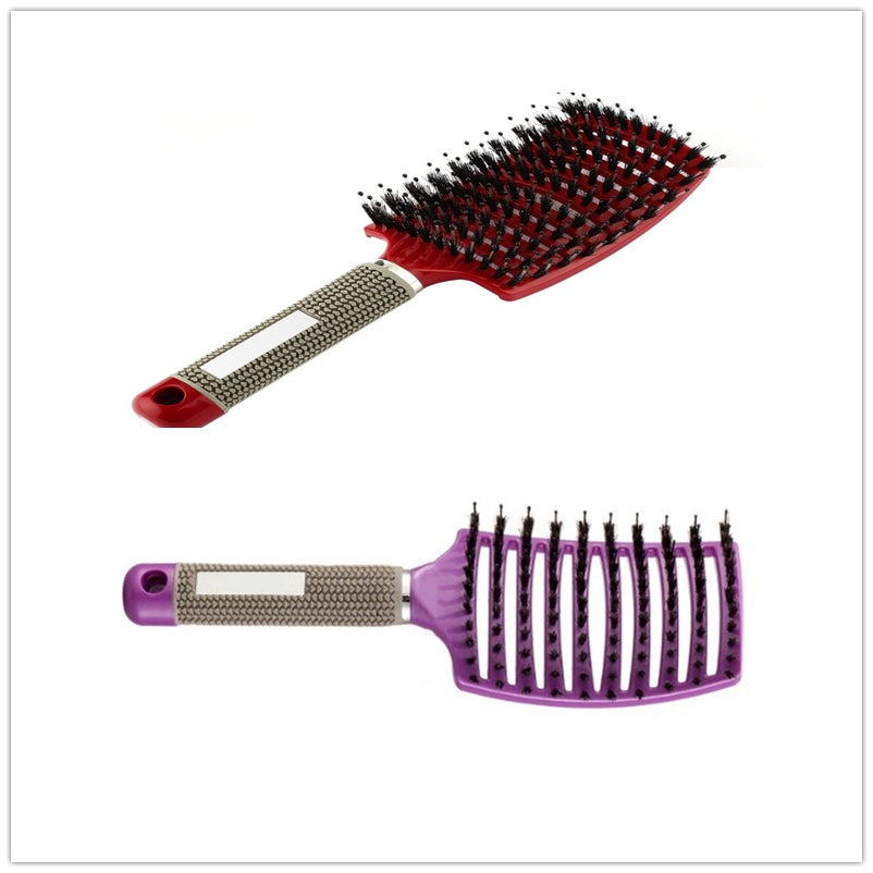 Women Hair Scalp Massage Comb Bristle Nylon Hairbrush27