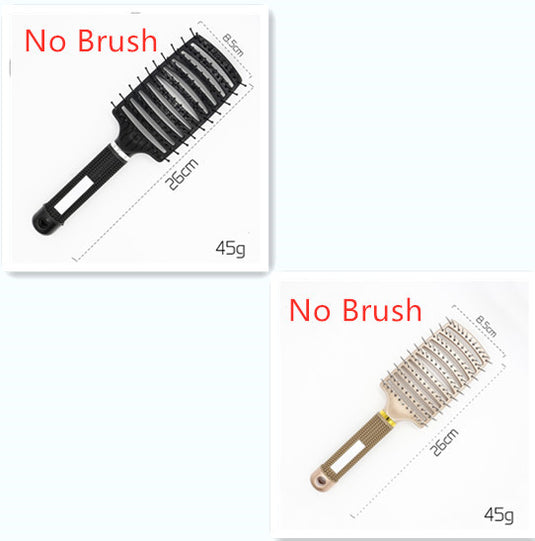 Women Hair Scalp Massage Comb Bristle Nylon Hairbrush14