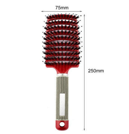 Women Hair Scalp Massage Comb Bristle Nylon Hairbrush6