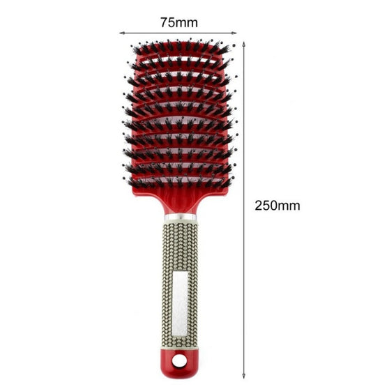Women Hair Scalp Massage Comb Bristle Nylon Hairbrush6