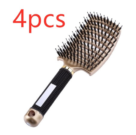 Women Hair Scalp Massage Comb Bristle Nylon Hairbrush45