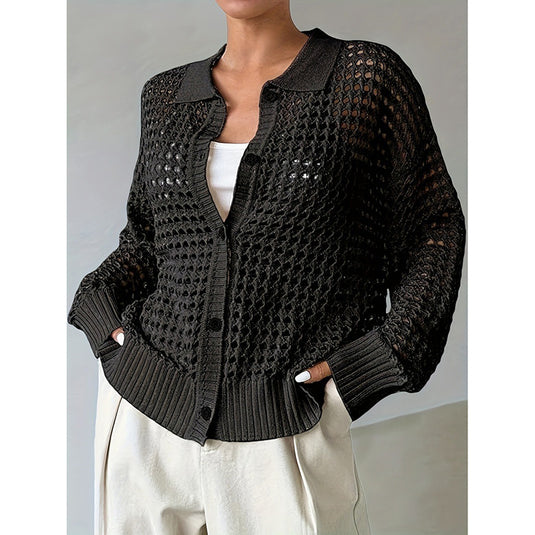 Plus Size Knit Cardigan for Women