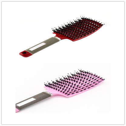 Women Hair Scalp Massage Comb Bristle Nylon Hairbrush25