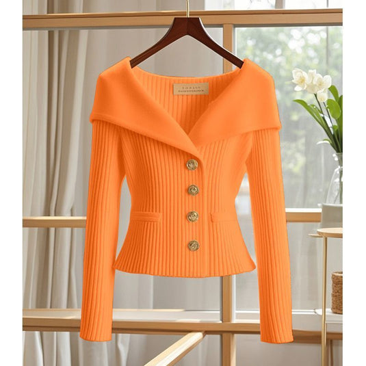 New Long Sleeve Knitwear Jacket for Autumn and Winter3