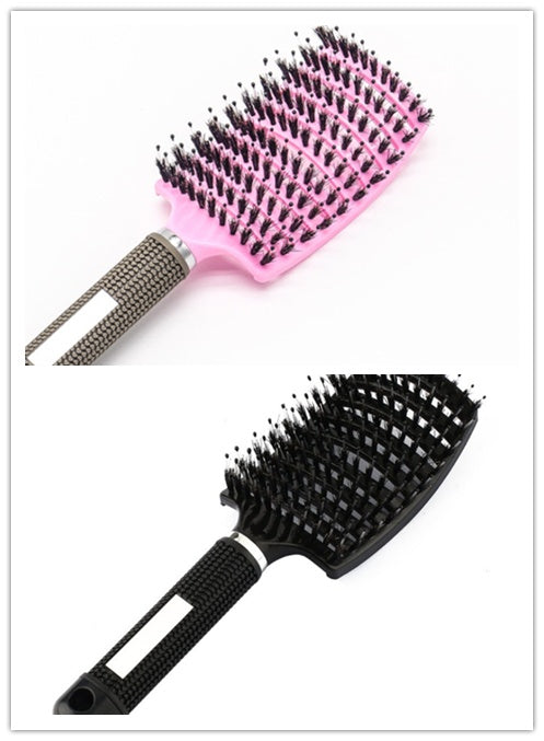 Women Hair Scalp Massage Comb Bristle Nylon Hairbrush20