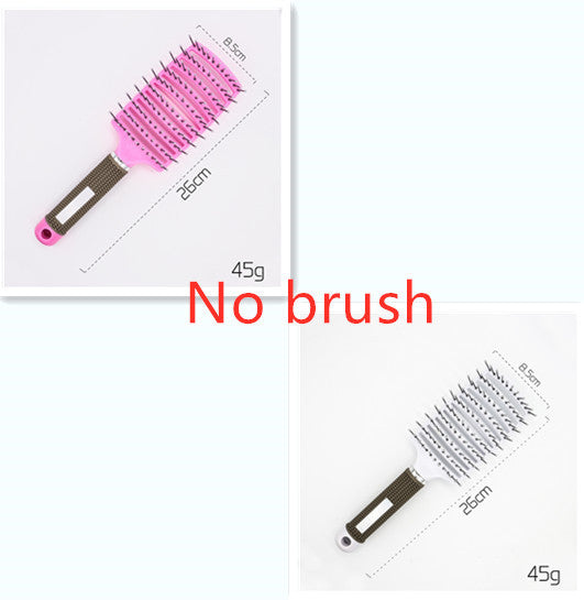 Women Hair Scalp Massage Comb Bristle Nylon Hairbrush89