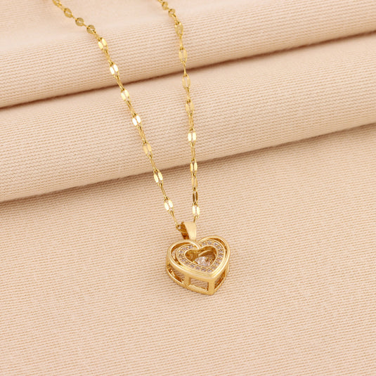 Valentines Day Gift Double-layer Smart Love Pendant 3