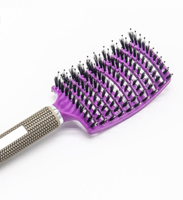 Women Hair Scalp Massage Comb Bristle Nylon Hairbrush4