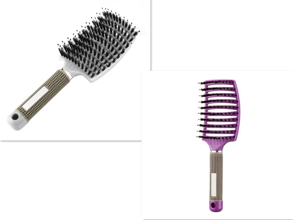 Women Hair Scalp Massage Comb Bristle Nylon Hairbrush82