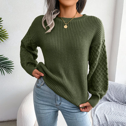 Women’s Lantern Sleeve Knit Sweater