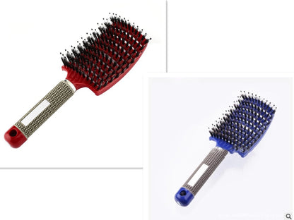 Women Hair Scalp Massage Comb Bristle Nylon Hairbrush77